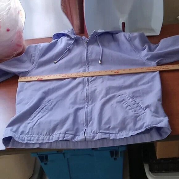 Christopher & Banks size large purple jacket Zipper closure - Picture 8 of 9